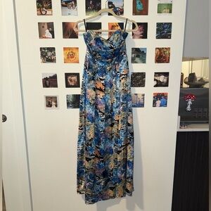 Silky strapless dress!